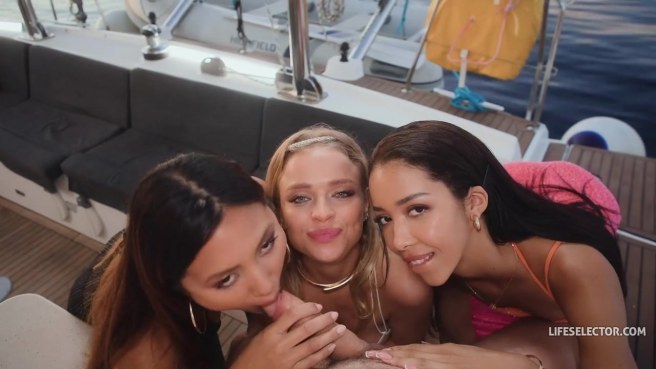 Просто незабываемый отдых с тремя длинноногими распутницами #4